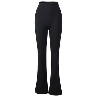 DCW瑜伽微喇裤女高腰收腹紧身显瘦健身裤跑步普拉提训练运动长裤