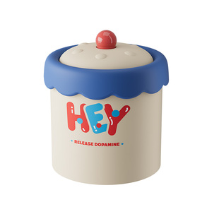 卡通可爱风桌面垃圾桶带盖大容量防水防尘创意收纳桶杂物篓桶装