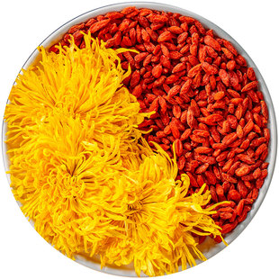 菊花枸杞茶贡菊胎菊金丝皇菊花茶叶火正品去花茶包泡水喝的养生茶