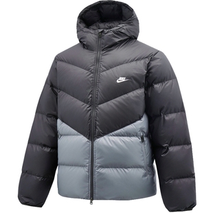 nike耐克冬季男子运动休闲连帽羽绒服防风保暖夹克外套HQ7791-061