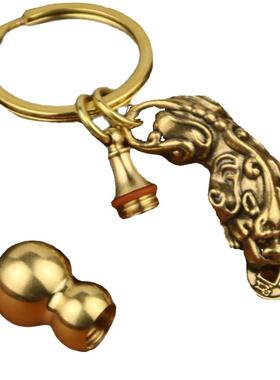 招财貔貅五帝钱开口葫芦朱砂挂饰