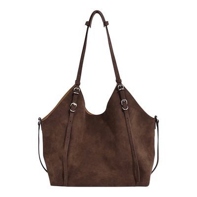 DAOR慵懒松弛感大容量麂皮托特包