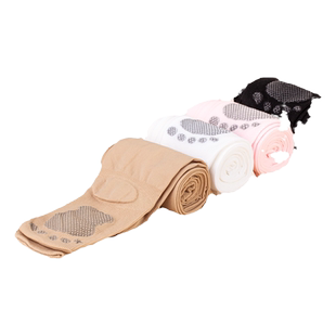 浪莎儿童舞蹈袜春秋连裤袜女童夏季薄款白色跳舞防滑袜子打底裤