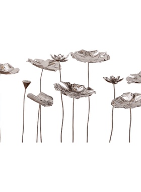 不锈钢落地大厅艺术风雕塑摆件