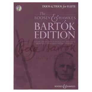 巴托克 二重奏和三重奏作品集 两至三支长笛 含CD 博浩原版乐谱书 Bartok Duos and Trios for Flute BH13197