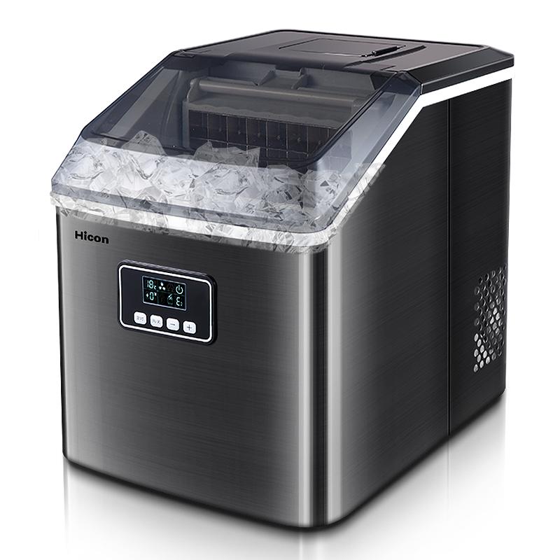 惠康制冰機小型商用奶茶店35KG家用迷你大容量全自動方冰塊制作機