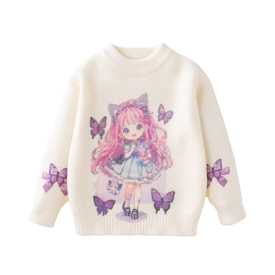 女童毛衣秋冬款2025新款