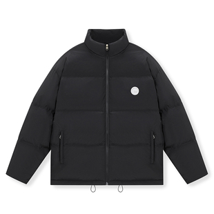 conklab冬季新款美式基础字母百搭羽绒服立领休闲加厚面包服外套