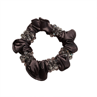 韩式高级感扎马尾小肠橡皮筋气质发饰发圈女无痕不勒头发水晶头花