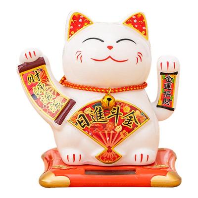 太阳能招财猫2025新款陶瓷摇手猫