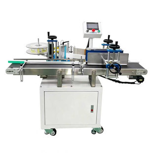 全自动圆瓶贴标机高精度不干胶贴标饮料瓶罐头贴标自动贴标设备