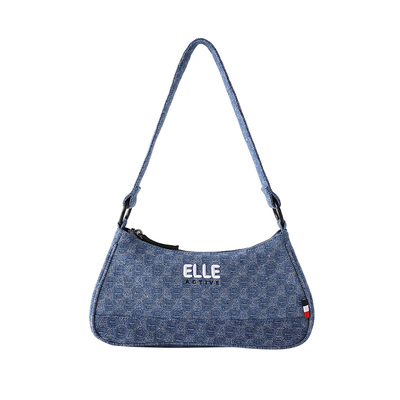 ELLEActive仿牛仔潮流腋下包