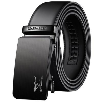 男士韩版时尚年轻人风真皮自动扣