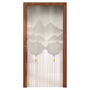 门帘隔断帘防蚊蕾丝家用新中式卧室卫生间2026新款高档隐私遮挡帘