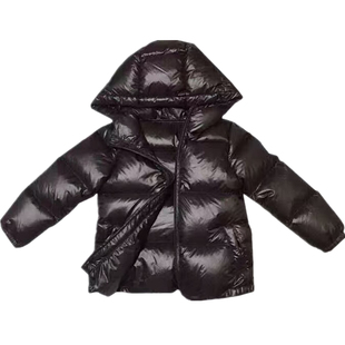 儿童羽绒服秋黑色冬季2男宝1-3岁女宝男童装加厚4男女童红色外套