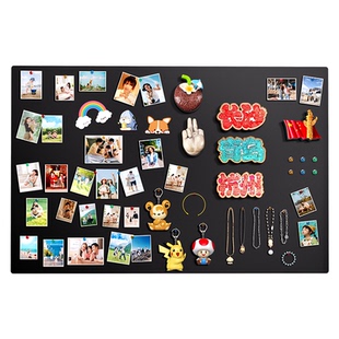 黑板冰箱贴磁吸板家用粉笔练字专用儿童可擦写墙面涂鸦画画手写自粘定制收集贴纸收纳磁铁力展示板软黑板墙贴