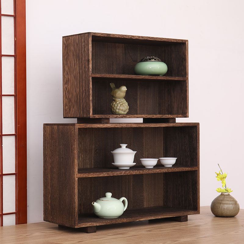 现货批发实木多层桌面水杯子置物架手收纳办架瓷器咖啡杯茶盘