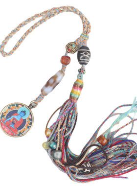 佛牌吊坠车挂饰品彩绘藏式唐卡