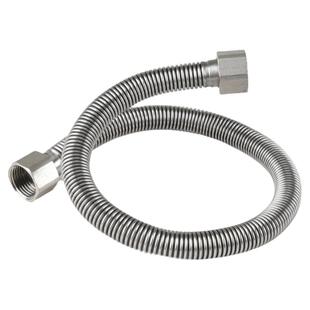 不锈钢波纹管4分304加厚热水器冷热大流量马桶进水管防爆金属软管