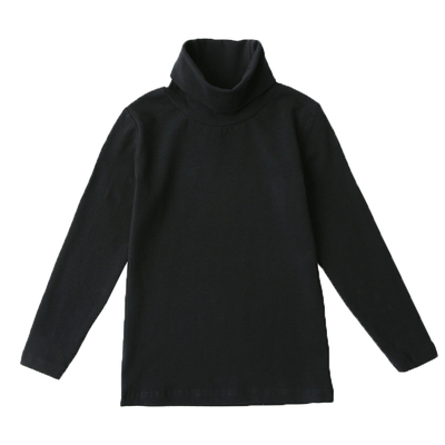 白色长袖薄款画窗居家高领