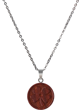 木质小叶紫檀红色锁骨链