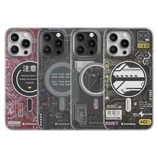 Switcheasy适用苹果iphone15pro手机壳全包军规防摔iPhone15ProMax磁吸手机壳防摔静音键保护套赛博朋克机甲