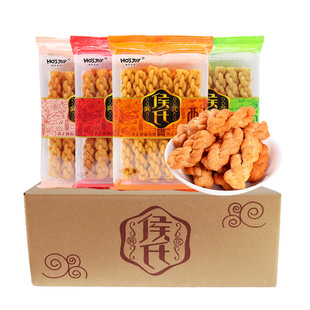 侯氏香酥小麻花100g*30袋装一整箱老式传统点心办公休闲解馋零食