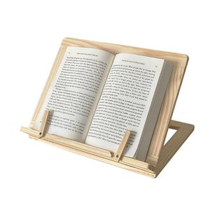 *番茄森森*桌面阅读架书靠书立架课桌收纳置物架夹书器可伸缩实木