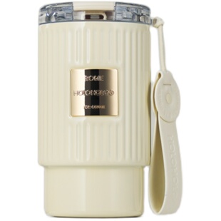 holoholo罗马咖啡杯保冷高颜值便携吸管水杯子不锈钢内胆保温杯