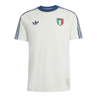 阿迪达斯男装2026夏意大利队足球休闲复古纯棉短袖圆领T恤 KC6611