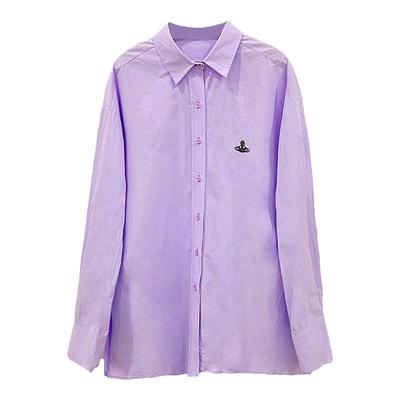 3ts衬衫长袖宽松廓形纯棉衬衣