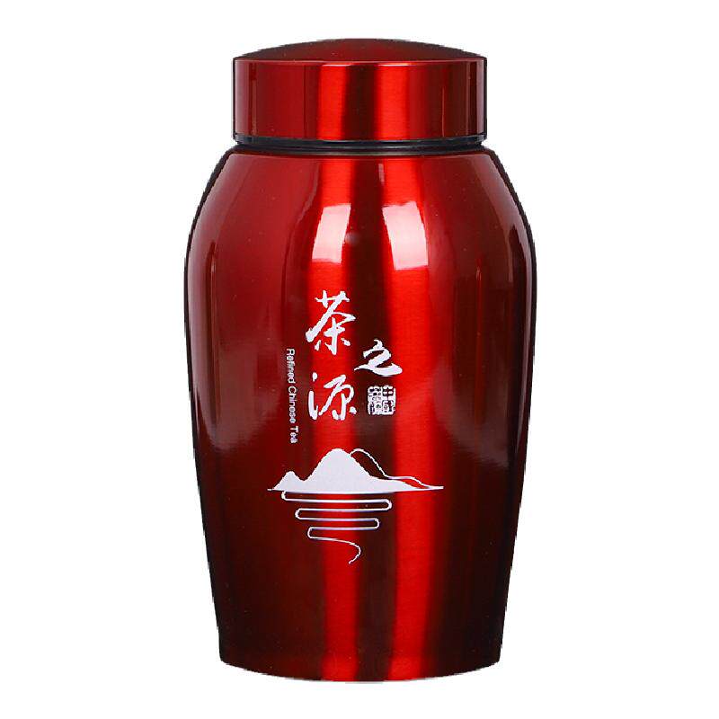 不锈钢茶叶罐密封家用储存茶罐茶礼盒包装茶盒空盒大号不锈钢罐子