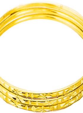 圈圈手镯24k金欧币久不掉色