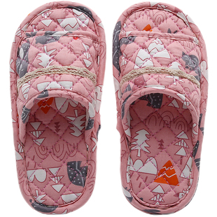 儿童拖鞋宝宝布底拖鞋家居鞋男童女童手工布鞋子卡通可爱韩版布底