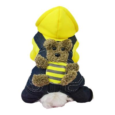 宠物狗狗猫秋冬款加绒加厚四脚衣