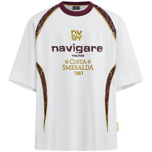 Navigare意大利小帆船白色速干短袖T恤男2026夏季宽松户外套头衫