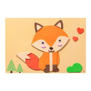 EVA立体贴画3D粘贴画儿童手工制作材料包幼儿园diy小中班益智玩具