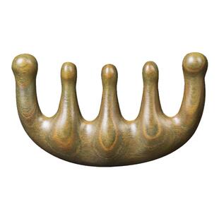 天然绿檀木梳子女士头部经络梳专用按摩梳头皮头发五齿头疗送礼物