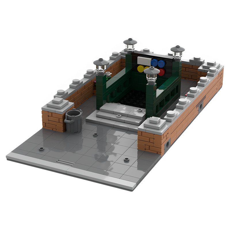 高砖零件MOC-65592地铁积木