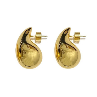 GGXR 金属立体空心水滴耳环无耳洞耳夹 升级款减重版本 明星同款