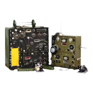 仿真老式无线电报机发报机模型摆件怀旧老物件舞台拍照摄影道具