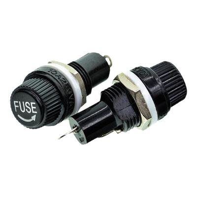 桥田 保险管座 5*20 5X20mm 10A 250V 保险丝座熔断器耐高温 5个