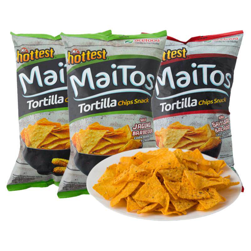 印尼进口Maitos玉米片膨化追剧休闲食品薯片解馋小零食大礼包怀旧