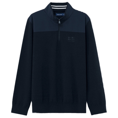 柔软亲肤半开襟毛衣诺帝卡秋冬