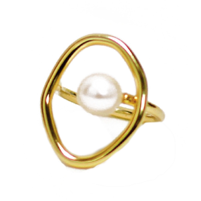 UNFOLDS牛油果设计开口戒指