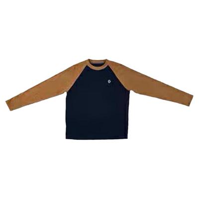 渃素然 零 2024女士新品秋季运动轻量磨毛拼色长袖T恤A0243TS19