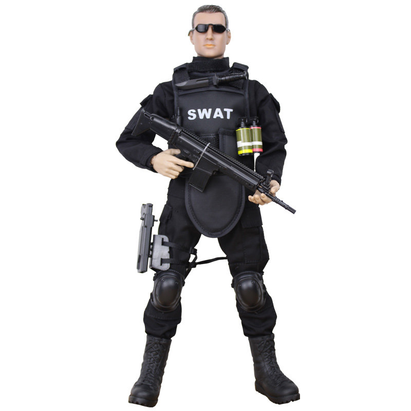 1/6特警飞虎队关节可动兵人模型