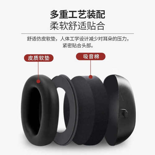 胜丽隔音耳罩工业级降噪儿童睡觉专用车间学生超强专业防噪音耳罩