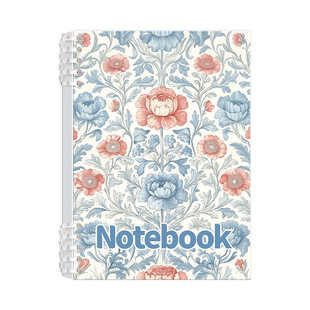 复古印花B5活页本不硌手笔记本本子可拆卸扣环线圈本a5初高中生专用记事本大学生考研用高颜值日记本加厚记录