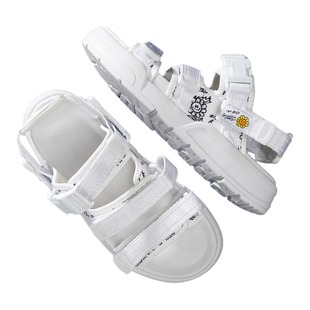 liming李宁拖鞋女2025新款防臭防滑踩屎感一字拖厚底软弹外穿凉鞋